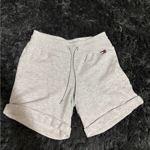 Tommy Hilfiger Gray Athletic Shorts with Drawstring Waistband